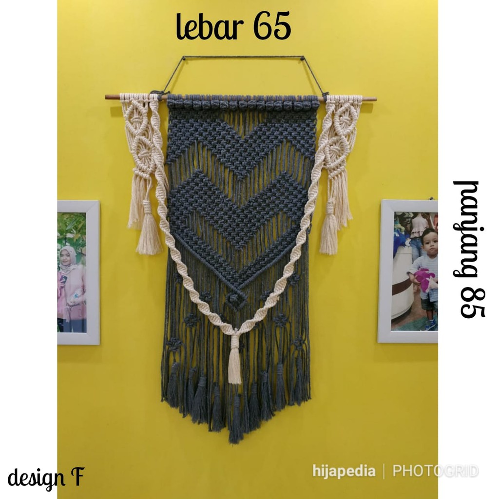 Hiasan dinding macrame/wall hanging makrame rajut decor