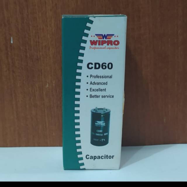 Capasitor CD60 75mf untuk Elektromotor Wipro
