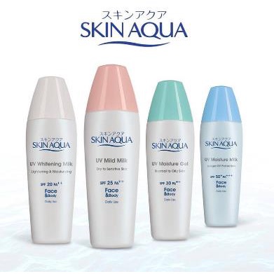 ^ KYRA ^ Skin Aqua Sunscreen Wajah With Moisturizing Milk And UV Protection SPF 50 25 PA++++ Skinaqua