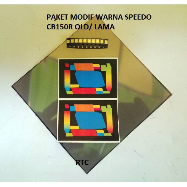PAKET MODIF WARNA LCD SPEEDOMETER CB150R OLD SPIDOMETER LAMA - DECAL STIKER SPIDO - POLARIZER polari