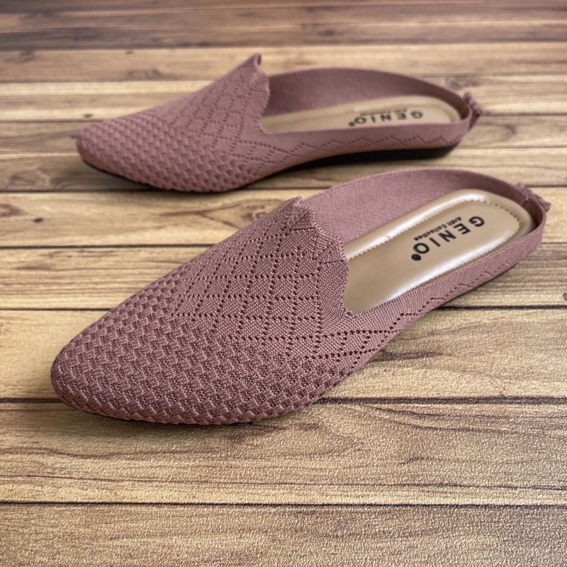 Sepatu Flat Wanita Rajut Impor , Flatshoes E69 GENIO E69