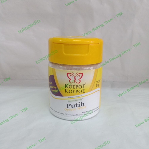 Kupu Kupu pemutih makanan / Opaque White 50 gram