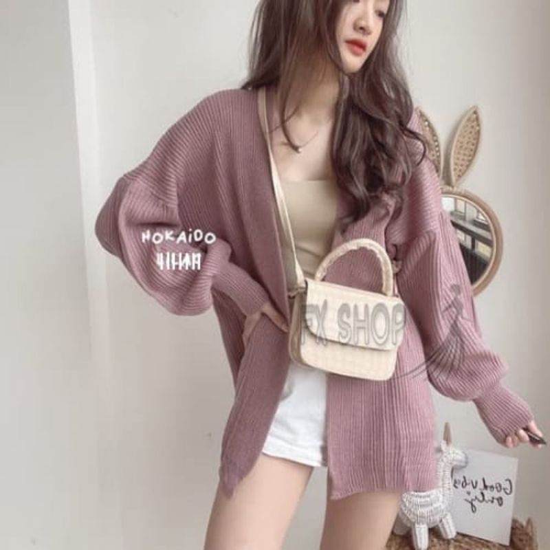 FX SHOP CARDIGAN HOKAIDO PREMIUM / CARDI HOKAIDO RAJUT OVERSIZE PREMIUM