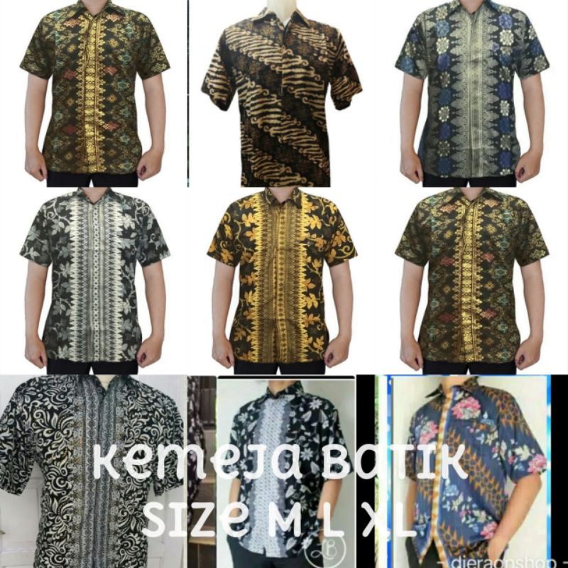 KEMEJA BATIK SIZE M L XL KEMEJA COUPLE KEMEJA FORMAL