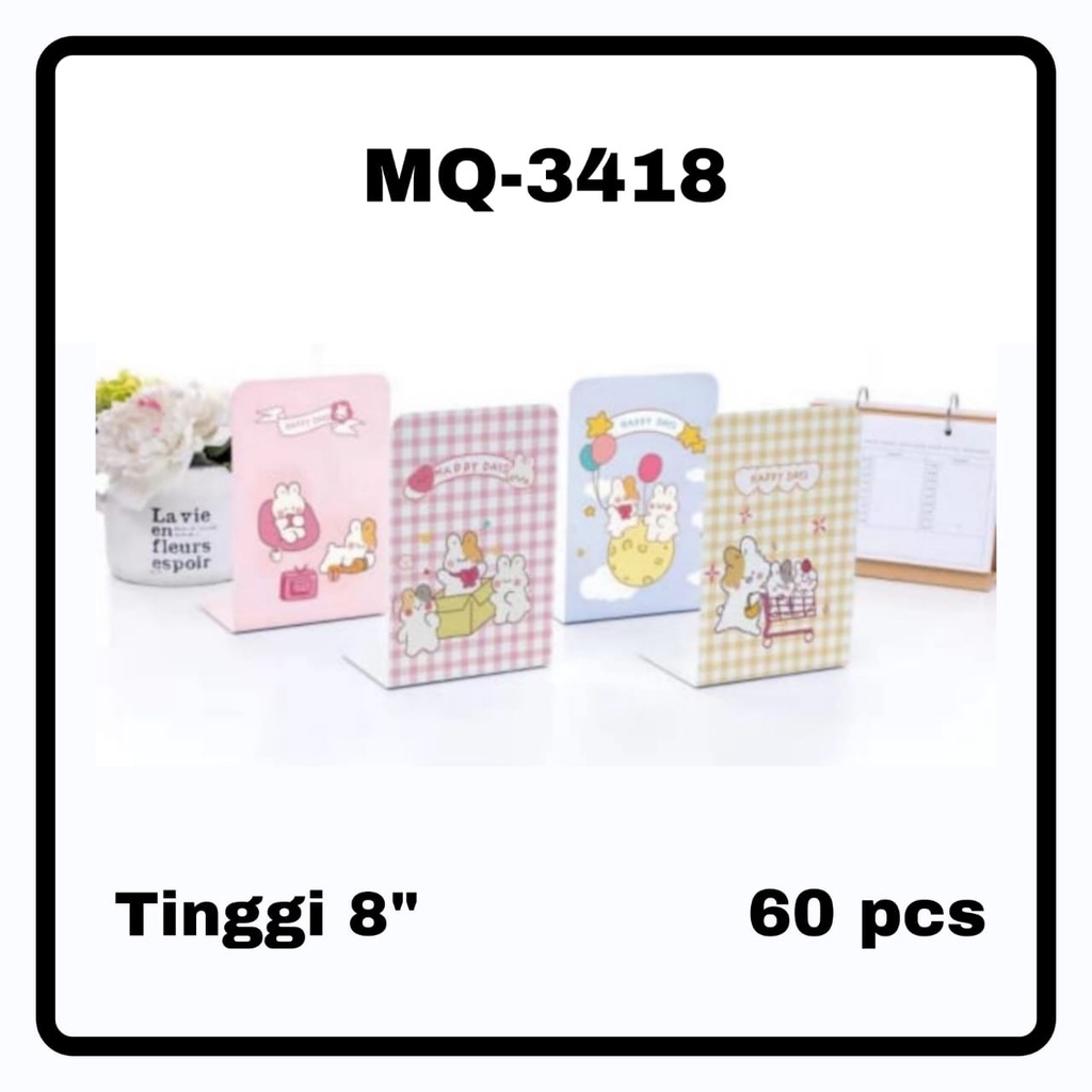 

AS888 - Stand Book / Pembatas Buku Motif Happy Days Bahan Besi Dapat 2 Pcs