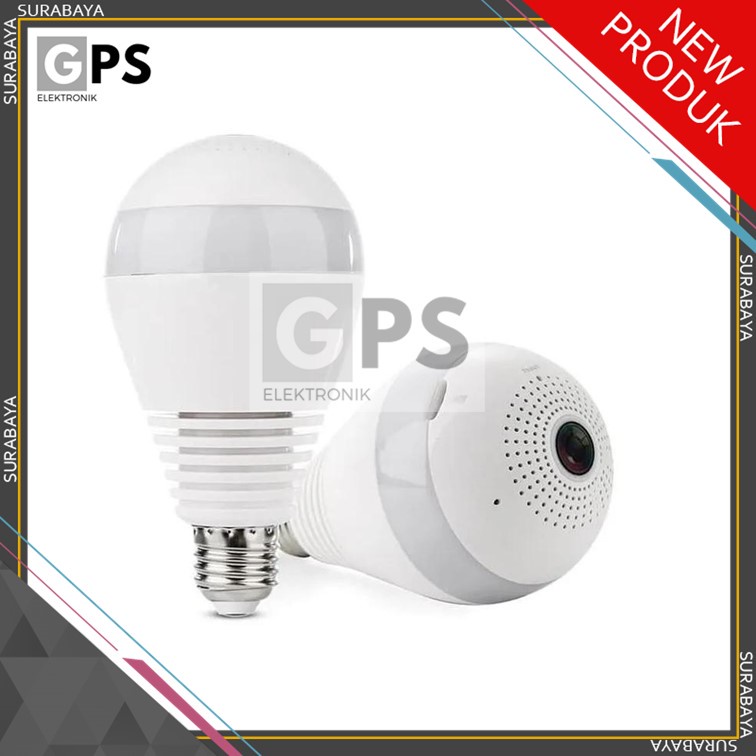 New Product CCTV Bulb Lampu IP Camera Bohlam Panorama VR 360 GPS