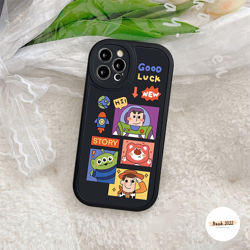 Casing Untuk Redmi 12C A1 9T 9A 10C 10 9 10A 9C NFC K40s Redmi Note 11 10s 10 9 9Pro Note8 11Pro+Note 11s 9s 10Pro POCO F4 M3 X3 NFC Pro Lucu Pasangan Buzz Lightyear Mainan Case Cerita