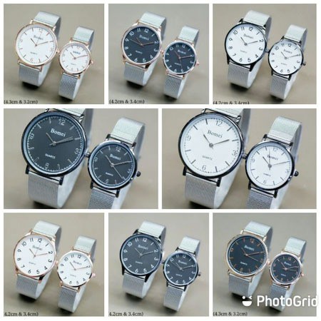 Jam Tangan Bahan Stainless Ukuran 4.2cm - Jam Ukuran 4.2cm Display Analog