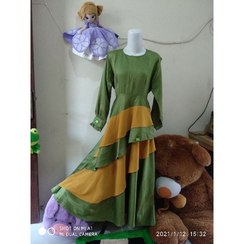 SALE SALE GAMIS SYAR'I dengan hijab syari berlabel NASA