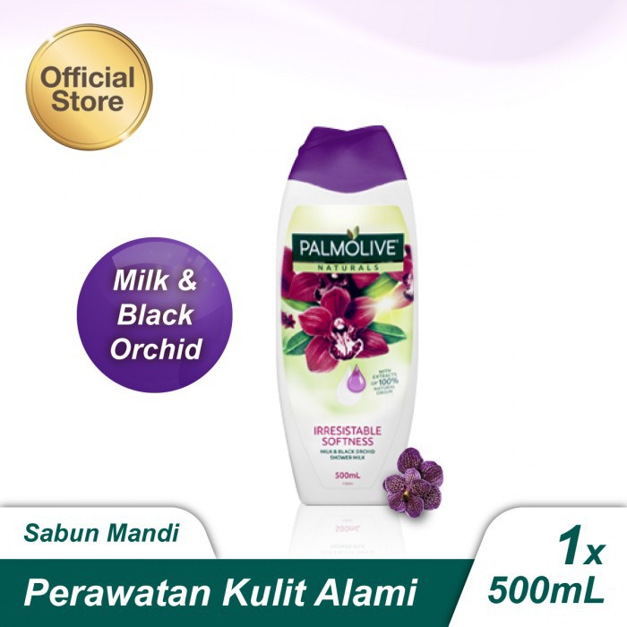 PALMOLIVE Shower gel Sabun Mandi Black Orchid &amp; Milk -500ml