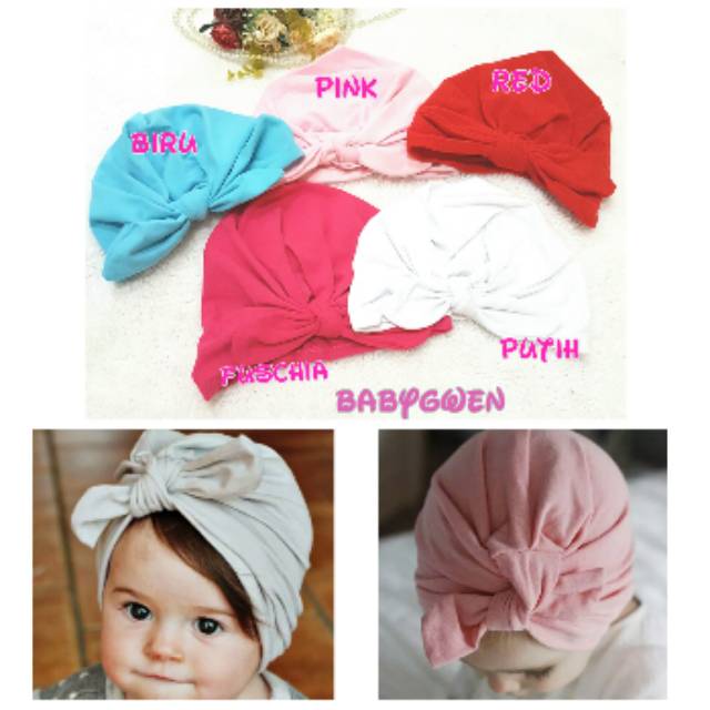 Bisa COD Topi  turban bahan lembut untuk bayi dan anak 