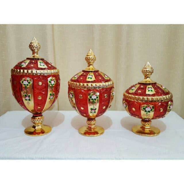 Toples kristal kaca 1set