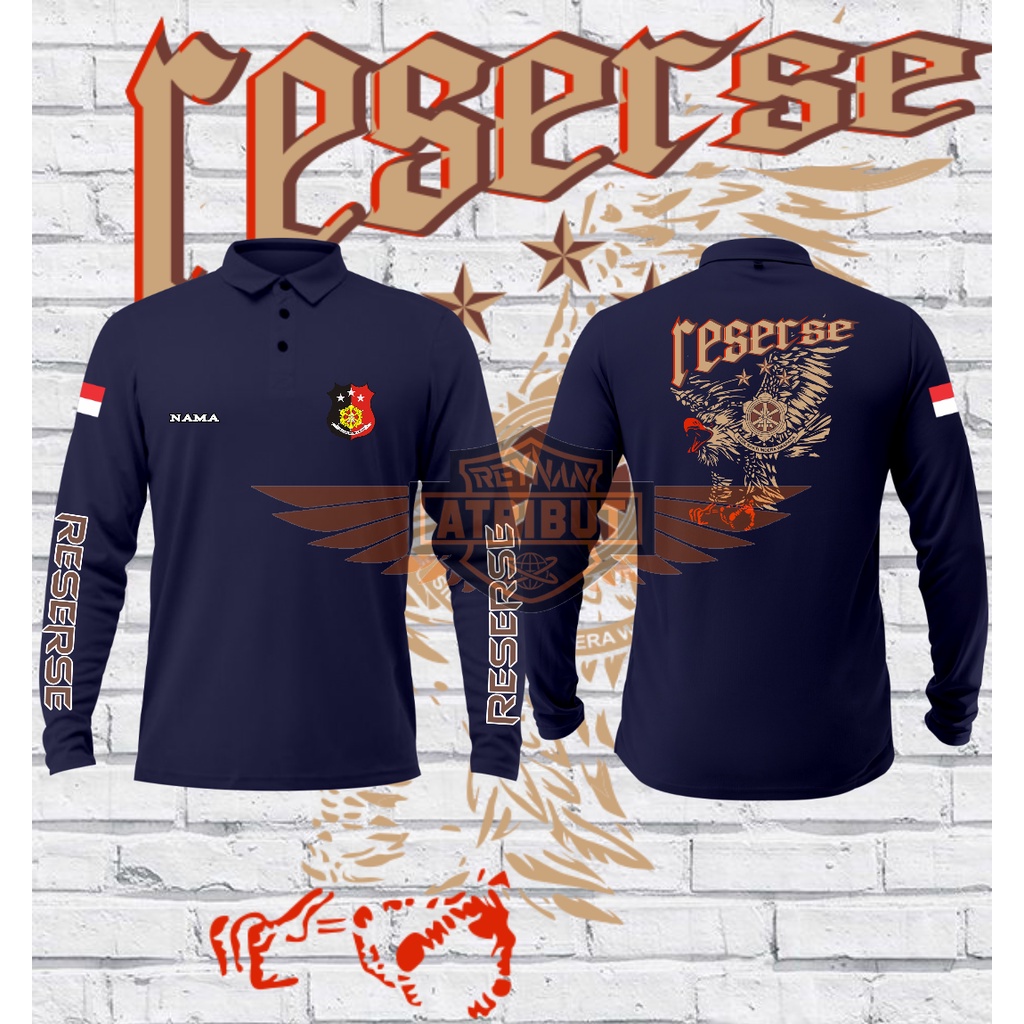 kaos polo reserse/ kaos wangki reserse/ kaos berkerah reserse polri/ kaos reserse polisi