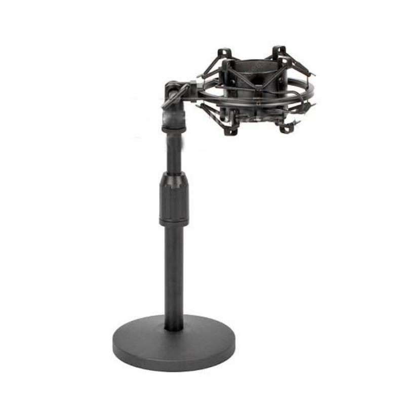 PAKET  STAND MIC MEJA MIKROFON CONDENSER SHOCKMOUNT MICROPHONE ADJUSTABLE