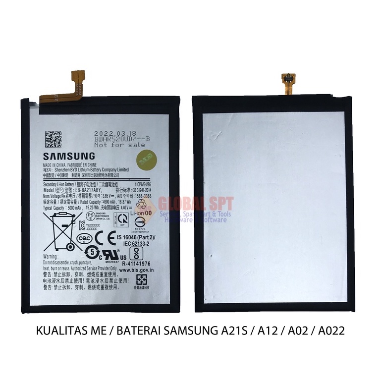 KUALITAS ME / BATERAI SAMSUNG A21S / BATERE A12 / BATRE A02 / A022