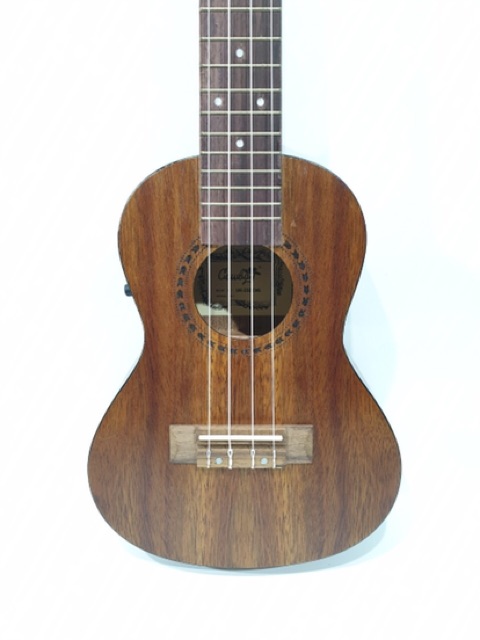 Ukulele Elektrik Concerto Merk Cowboy Tipe UK-23 S ENS Coklat Tua EQ TUNER Murah Jakarta