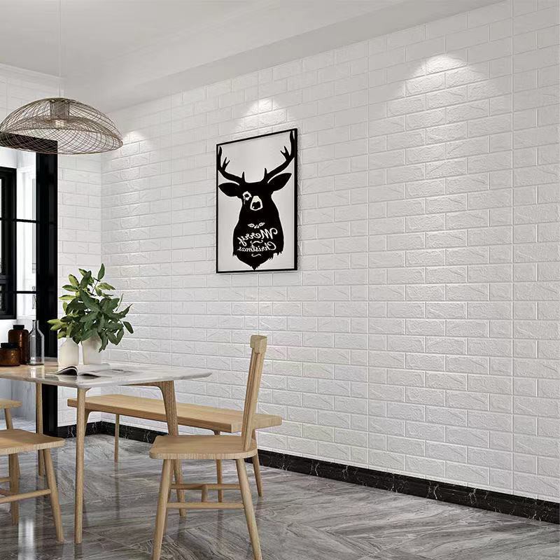 

3D wallpaper pola bata modern minimalis dinding dekorasi(ukuran: 60 × 33 cm)