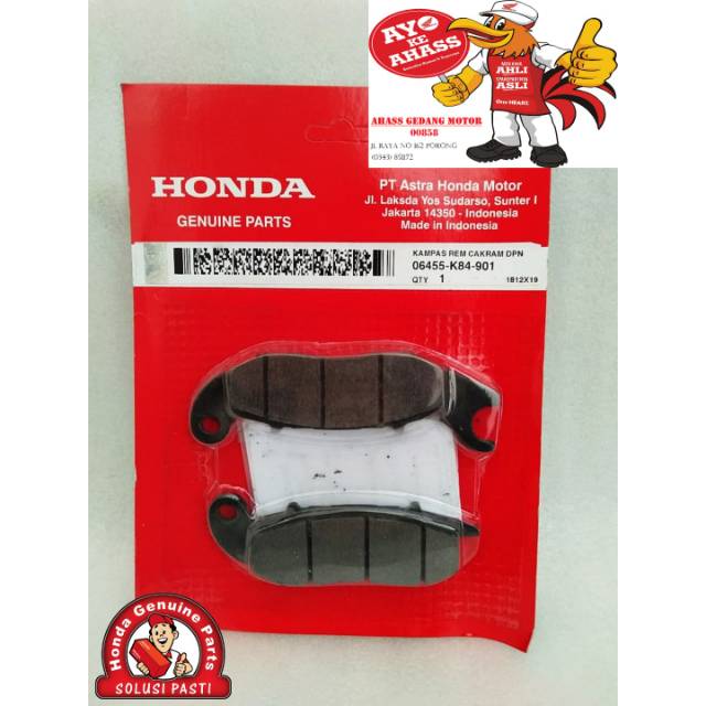 KAMPAS REM DEPAN PCX ABS