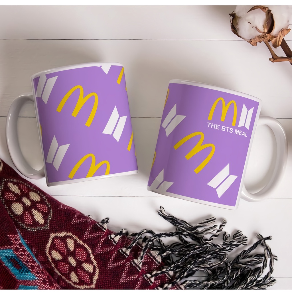 GELAS MUG BTS KPOP - THE BTS MEAL - SOUVENIR (FREE STIKER BTS)