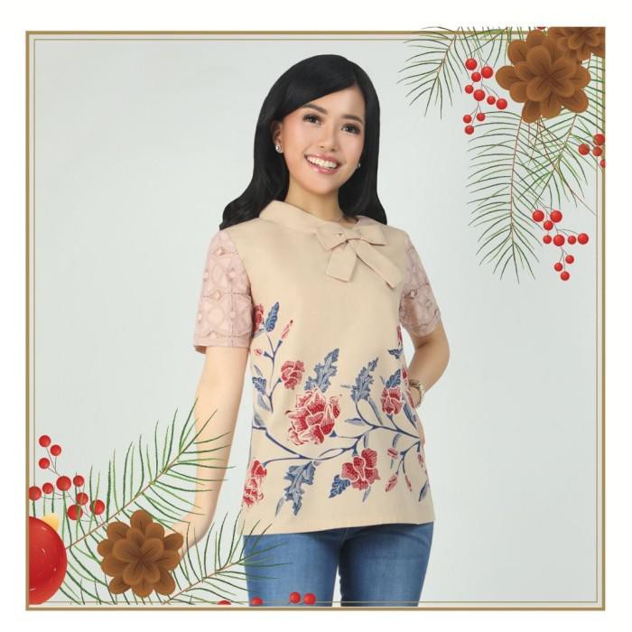 Galery | Batik Kultur Dress - Bkat - Twotoned Curled Branches - Short Sleeeve - L