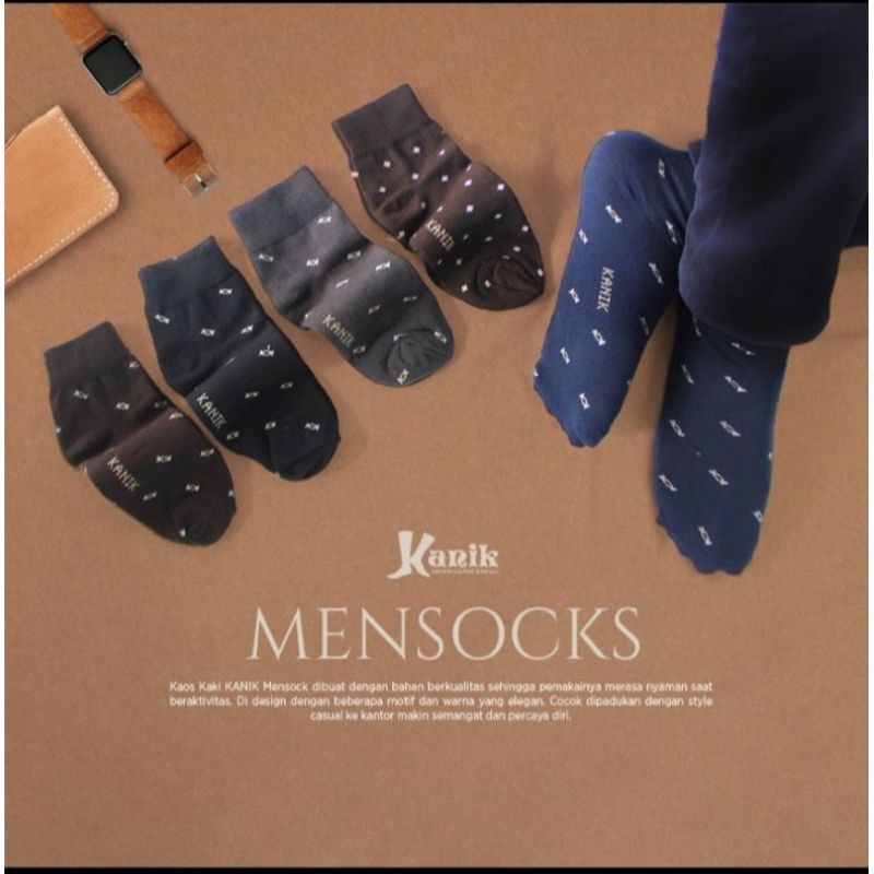 Kaos Kaki Pria Formal Kantor by Kanik Mensock Pendek Semata Kaki (Anklesock)