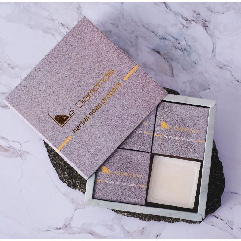 Propolis Soap Bar Le Diamonds | Sabun Herbal Propolis | Sabun Penghilang Jerawat