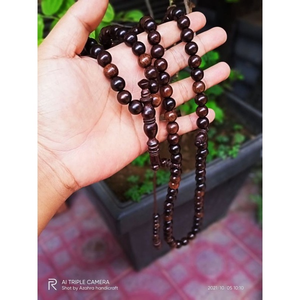 tasbih galih setigi 10 mm super hitam