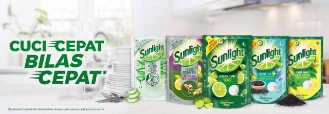 sunlight/mama lime refill/botol 450ml/refil 240ml