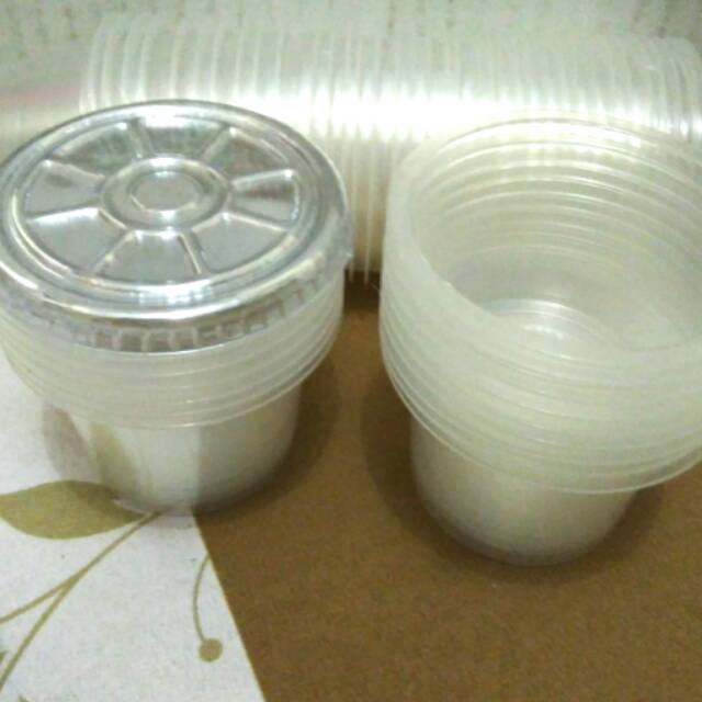 

Gelas Ager/Gelas Puding - 25pcs+Tutup