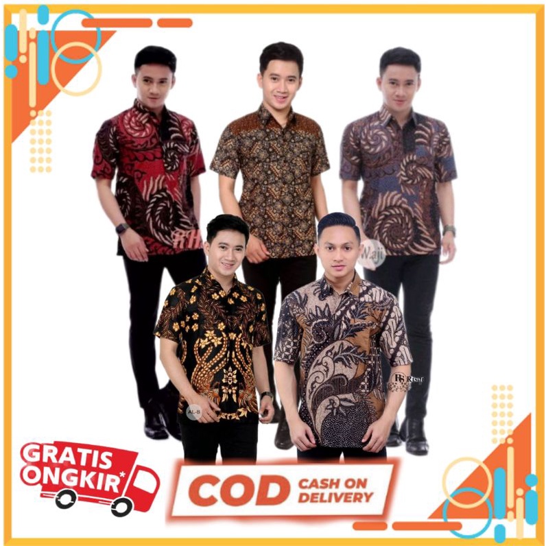 Kemeja Batik Dewasa Terlaris Size M, L, XL &amp; XXL