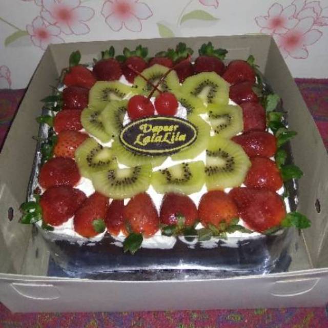 BrownieTart / Brownies Ulang Tahun Topping Buah / kue ulang tahun / Kue ultah