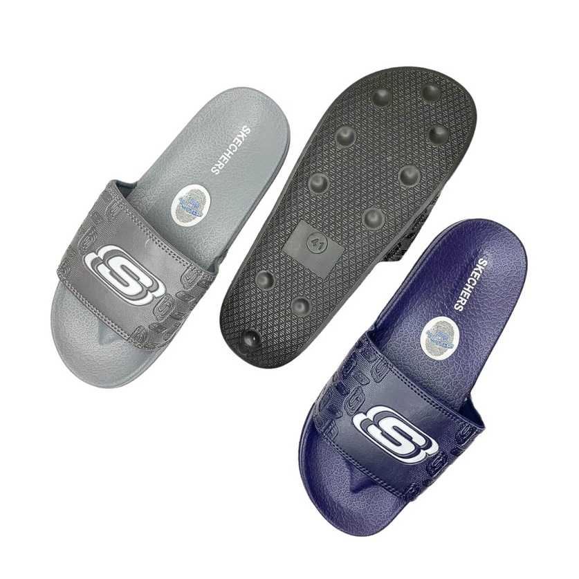 Sandal Skechers Slide Pria Terbaru Sendal Selop Cowok Sketchers Kekininan Sendal Slide Cowok Skechers Murah