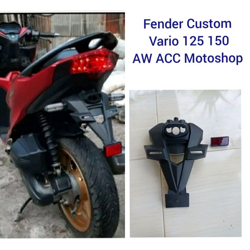 Spakbor belakang fender custom Honda Vario 125 150 2018-2023