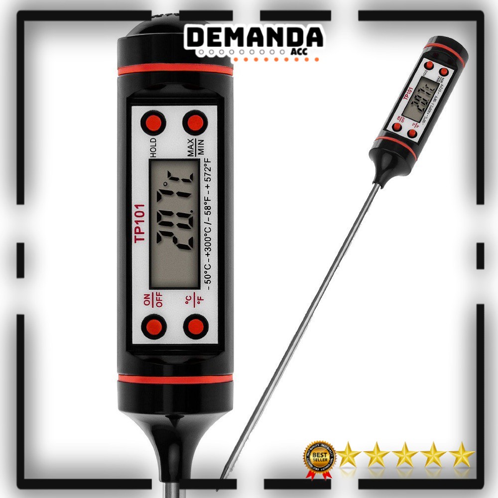 Termometer Makanan Digital / Food Thermometer / Alat Ukur Pengukur Suhu Masakan Minuman Kopi