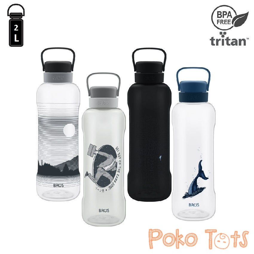 BROS Bottle Capa 2 Liter 2L Kristal Klear Botol Minum2 L ORIGINAL WHS