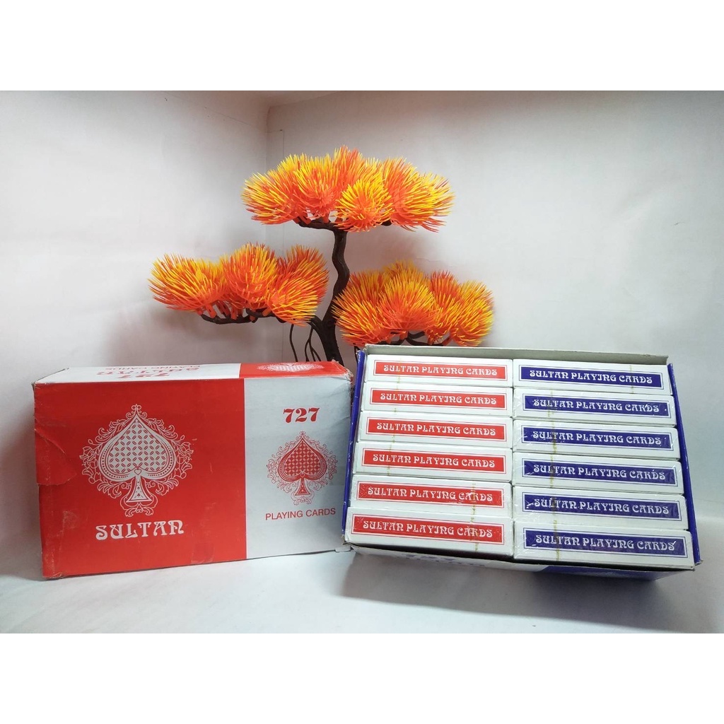 Kartu Remi Sultar Playing Card 727 Play Cards 4 Joker Plastic Coated Licin/Glossy/Slick Standar Internasional Original