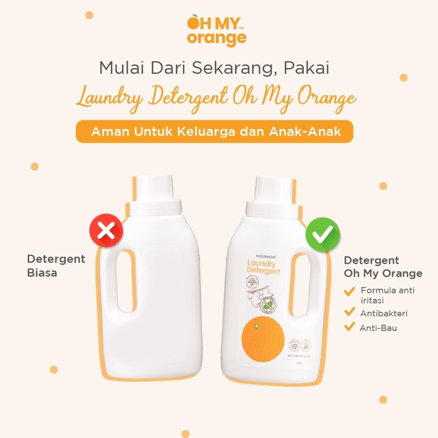 Makassar ! Oh My Orange Laundry Detergent Sabun Cuci Baju 1000 ml
