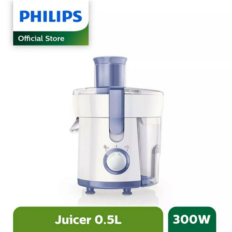 Juicer Philips HR1811/71 Extractor  HR 1811 Juicer Buah Portable Slow HR1811 Serbaguna - Putih Biru 
