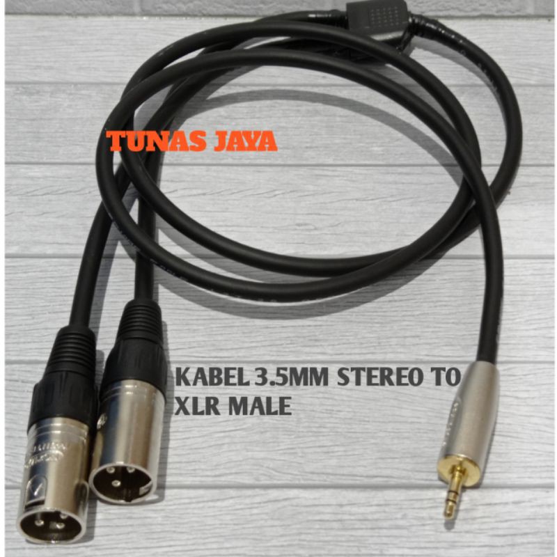 KABEL 3.5MM STEREO TO XLR MALE / KABEL XLR TO 3.5MM STEREO KABEL RECORDING