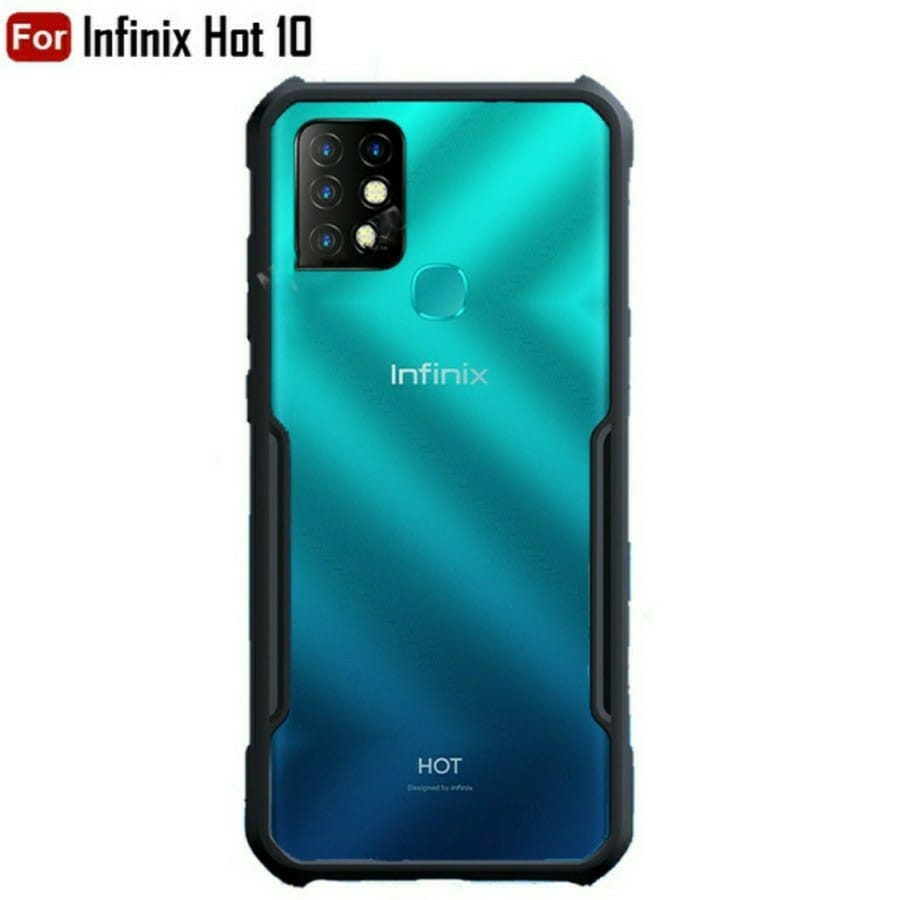 Case INFINIX HOT 1O HOT 8 Anti-fall Airbag HardCase Shockproof Transparan Casing