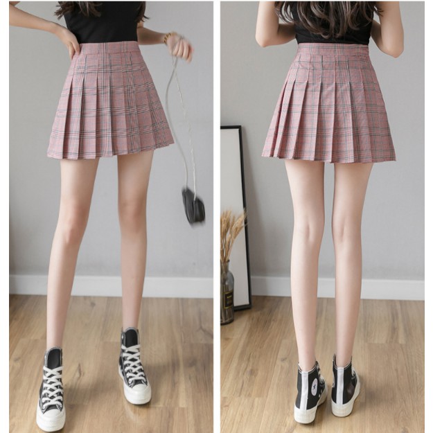 GirlWish Korean Pleated Skirt / Korean Mini Skirt / Rok Mini Korea / Rok Lipit