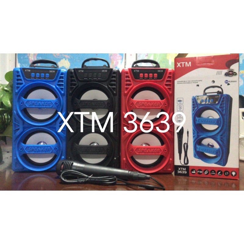 Promo SPEAKER KARAOKE XTM 3639  - Speaker bluetooth karaoke BONUS MIC