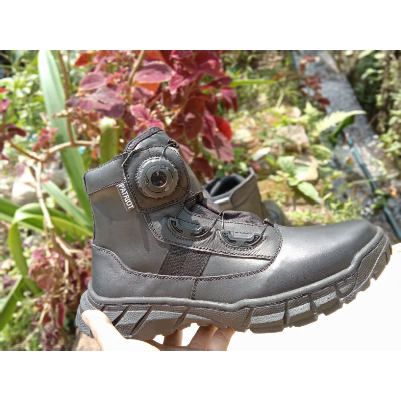 SEPATU PDL LANTAS TALIPUTAR PDH PATRIOT KULIT SAPI ASLI TERBARU