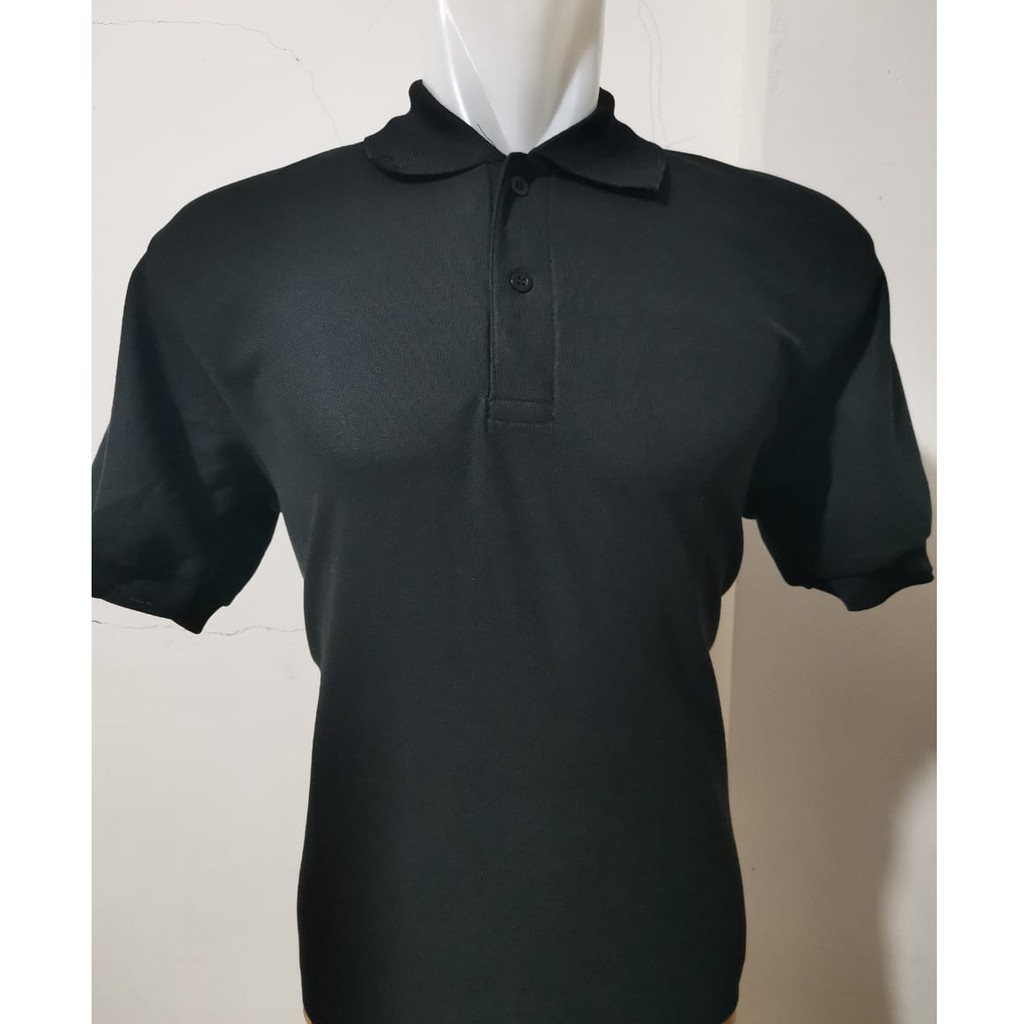 Kaos polos - Polo Hitam polo shirt pria | kaos kerah pria polo shirt lengan pendek | atasan baju kaos seragam polos grosir