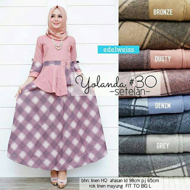 Yolanda Setelan Rok #30 (Edelweiss)