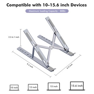 Goojodoq Stand Laptop Lipat Bahan Aluminum Alloy Untuk