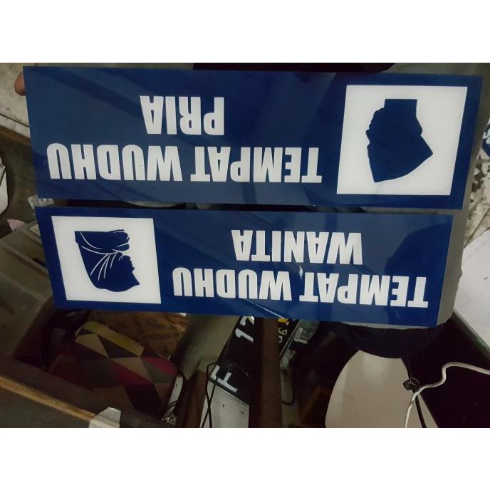 

(((COD))) acrylic / akrilik tempat wudhu / papan nama PROMOKode 4396