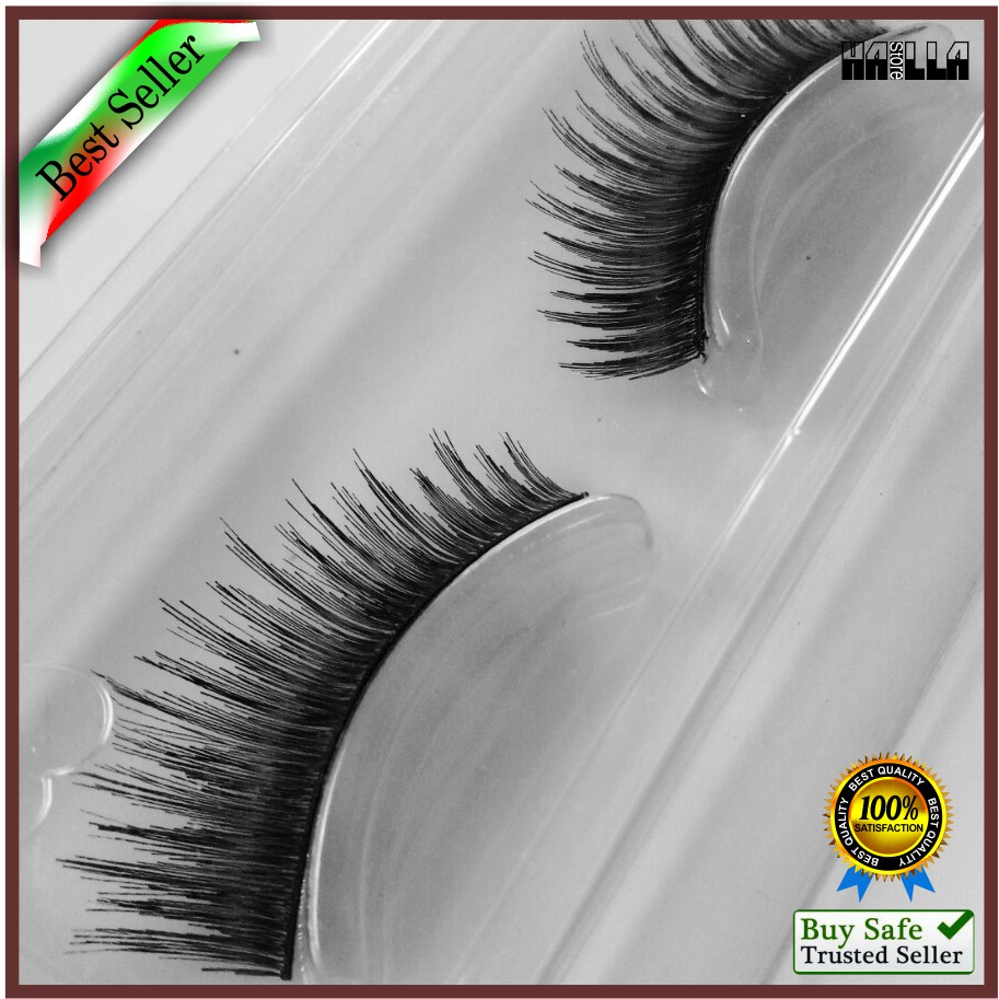 Bulu mata Palsu 047 Fake Eyelash Natural Lembut Premium Bagus Murah Kualitas Export