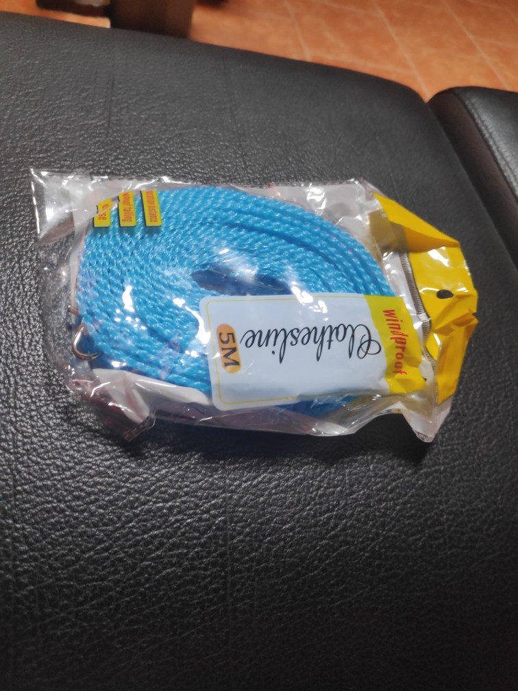 Tali Jemuran 5 Meter Tali Jemuran Warna Warni  Clothes Line  Tali Jemuran Baju Serbaguna