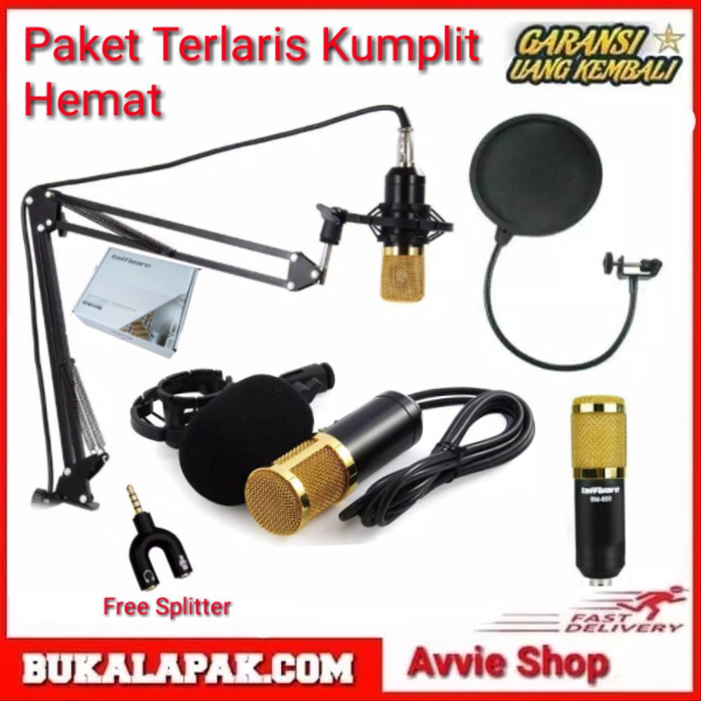 BM800 Paket Terlaris Kumplit Hemat Paket BM800 Arm Stand La lop9